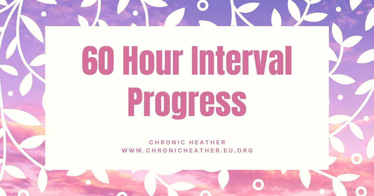 60 Hour Interval Progress